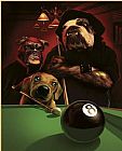 Ball Canvas Paintings - The Eight Ball
